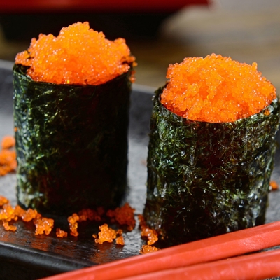 Masago Tobiko Capelin Fish Roe sushi flying fish roe Frozen Capelin