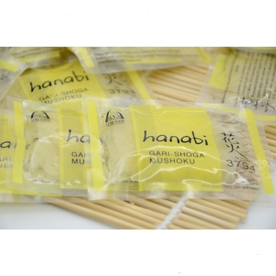 মিষ্টি ভিনেগারে 10 গ্রাম পিকল্ড সুশি আদা কাটা HACCP Takeaway