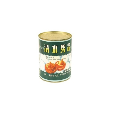 মিষ্টি 425g 567g টিনজাত ফল সবজি জল চেস্টনাট সিরাপ