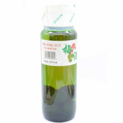 হোয়াইট 720ml মশলাদার সেক জাপানি ওয়াইন OEM কম অ্যালকোহল প্লাম ওয়াইন